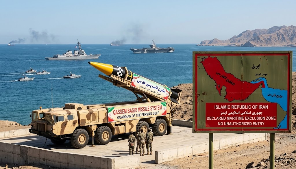 Gulf War Escalates: Iran Threatens US Warships with Advanced Missiles and Plans Maritime Exclusion Zone